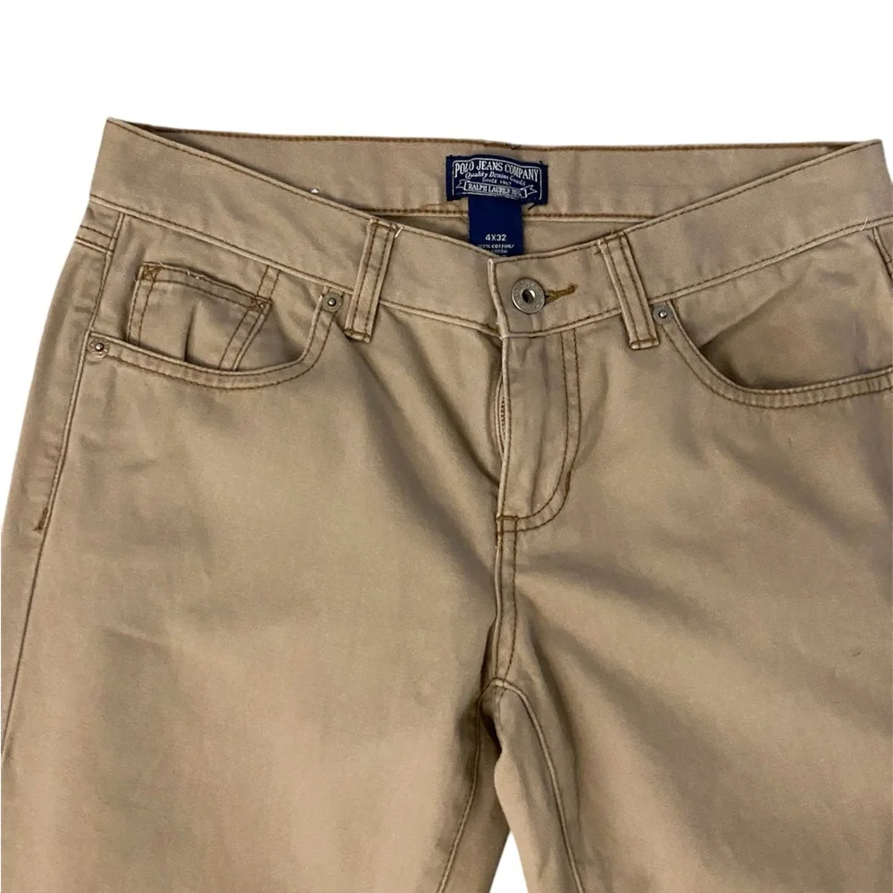 Ralph Lauren Polo Jeans Khaki Bootcut Pants Women’s Size 4 Old Money Minimalist - Picture 3 of 7